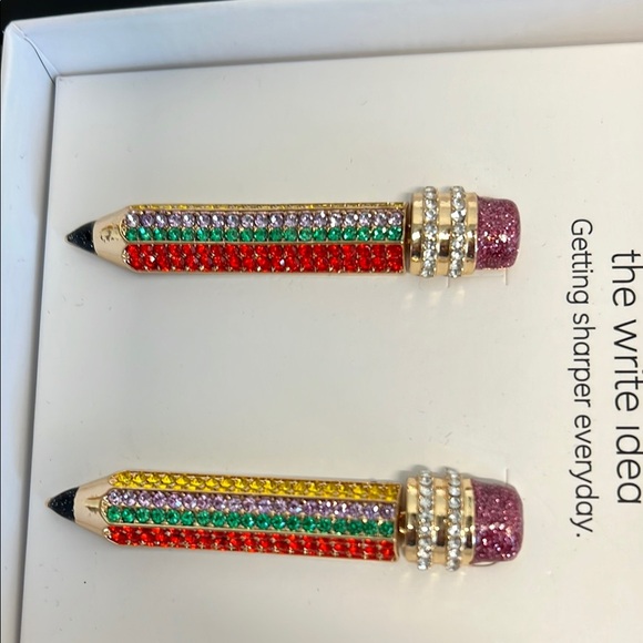 BaubleBar Crystal Colored Pencil Earrings ✨✏️ - Picture 5 of 6